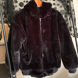 Faux fur Black Jacket